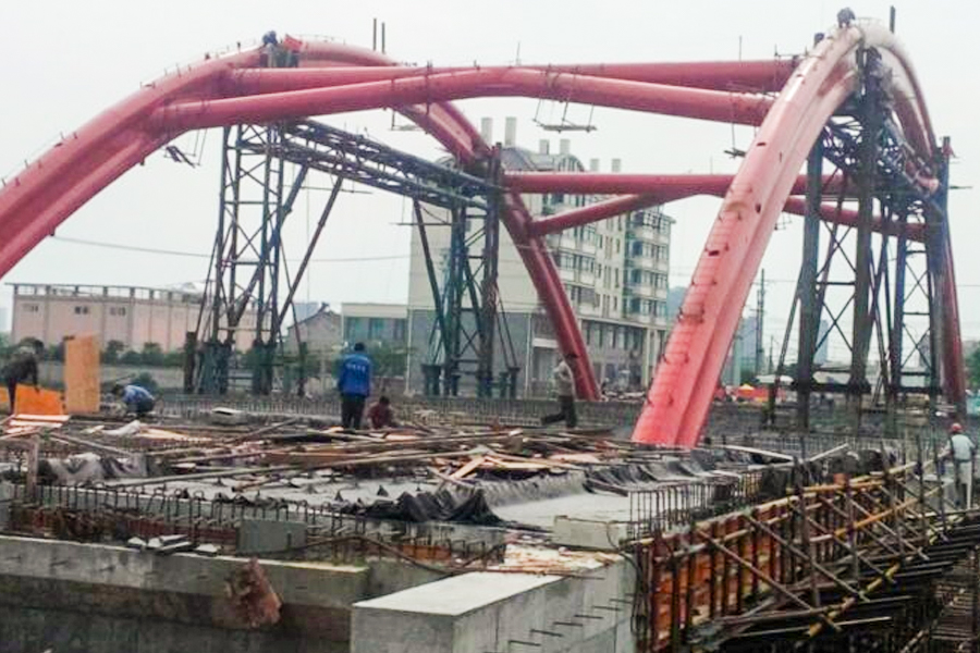 Cestný most Tashan cez rieku Xinlai, okres Laian, provincia Anhui