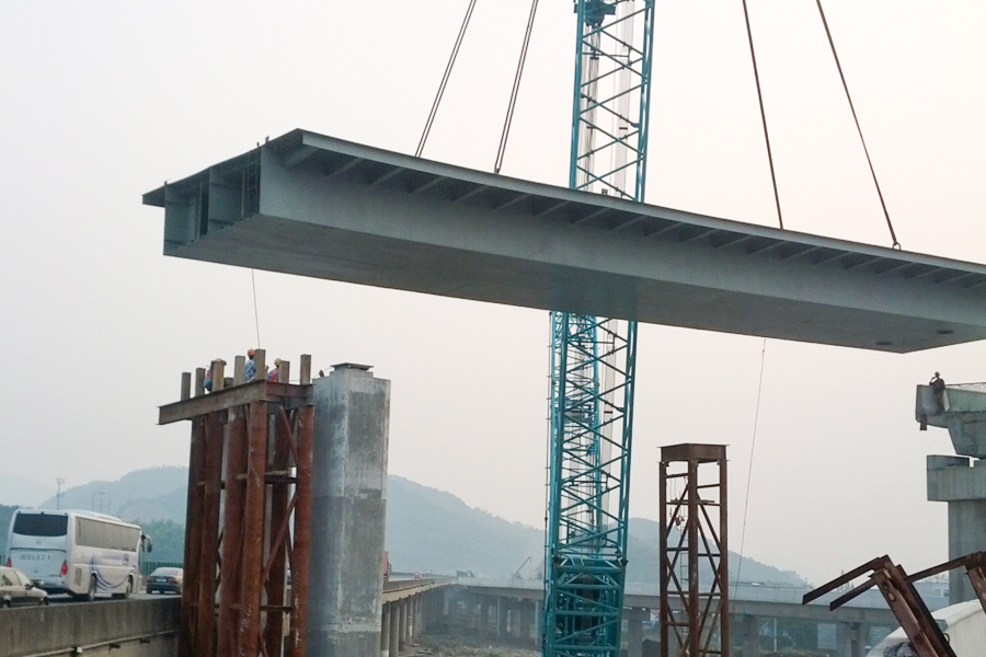 Steel Box Girder Bridge na úseku rýchlostnej cesty z Chuanshan do Haosifang, Ningbo